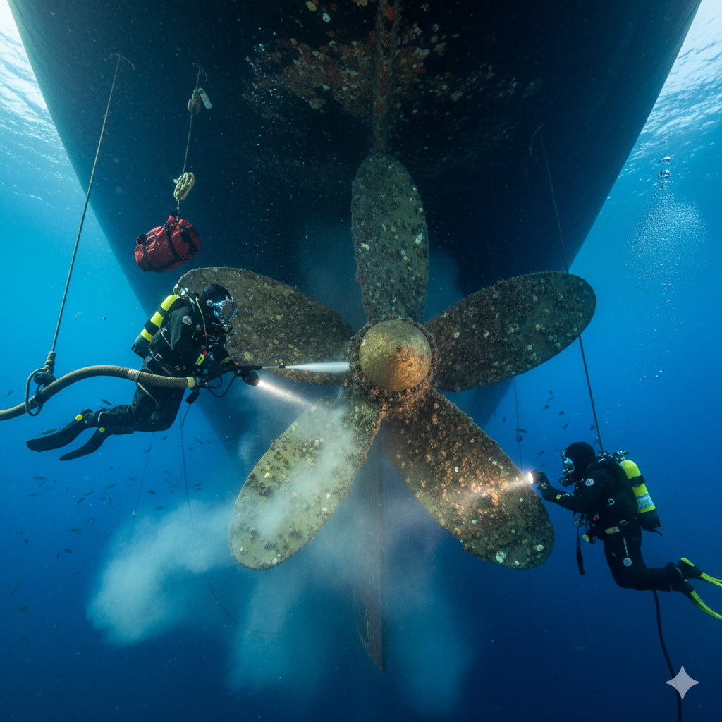 Propeller cleaning