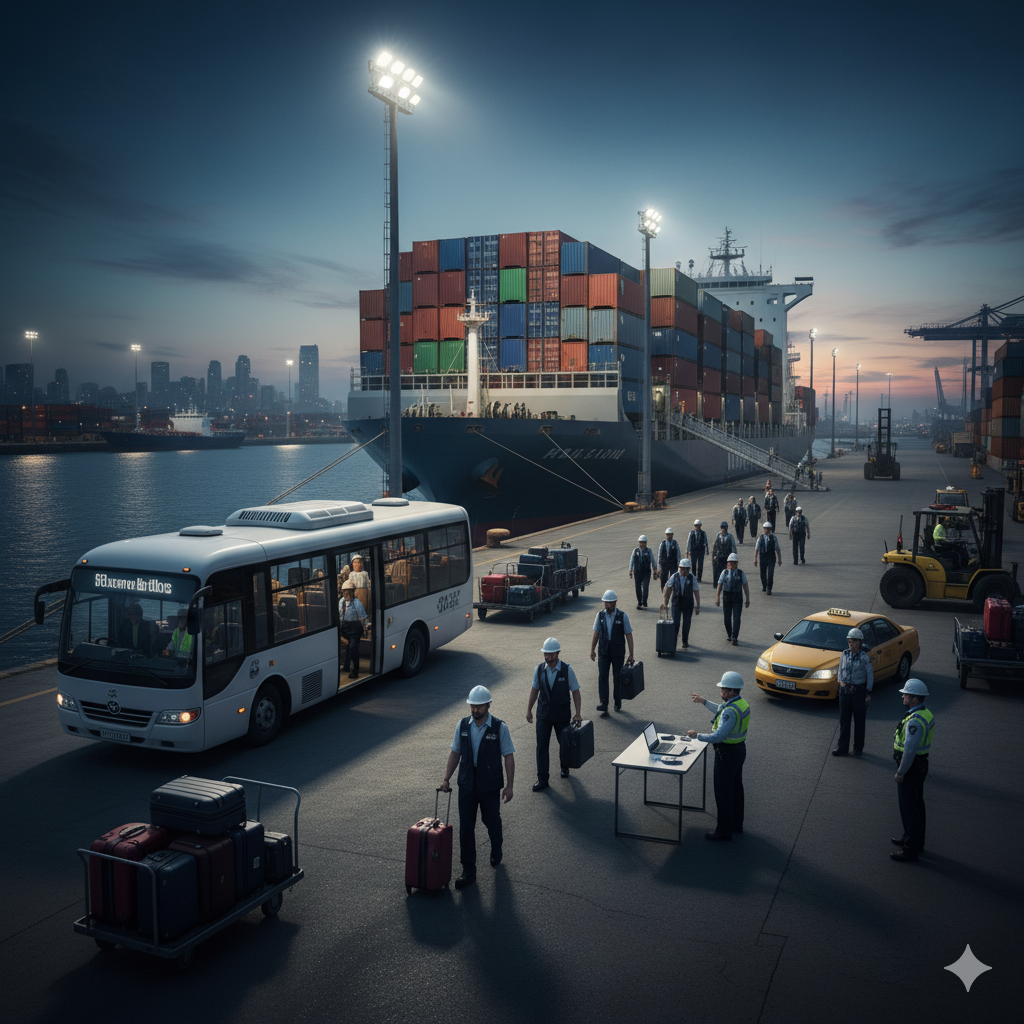 Crew change coordination